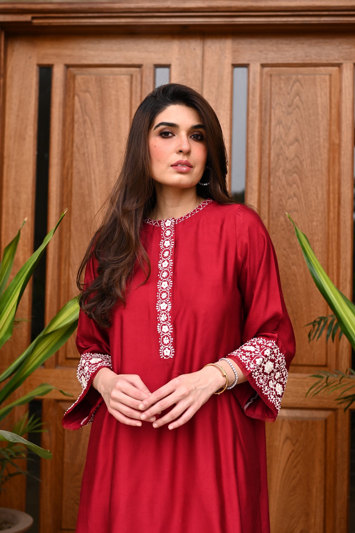 Red Eid Kurta (P25-CN-06)