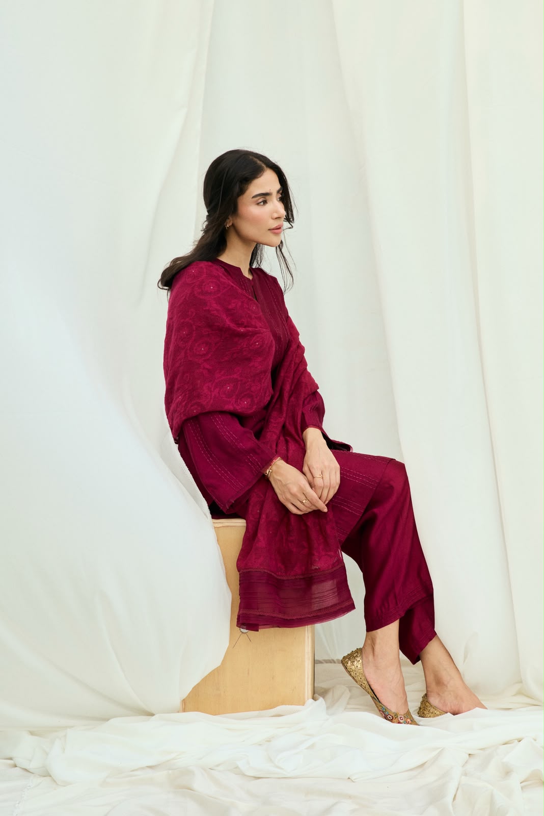 The Burgundy Sara Set